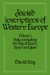  Jewish Inscriptions Of Western Europe