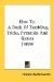  How To: A Book of Tumbling, Tricks, Pyramids and Games