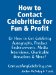  How to Contact Celebrities for Fun and Profit