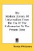 The Modern History of Universalism from the Era of the Reformation to the Present Time