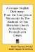 A Lenape-english Dictionary: From an Anonymous Manuscript in the Archives of the Moravian Church at Bethlehem, Pennsylvania