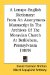 A Lenape-english Dictionary: From an Anonymous Manuscript in the Archives of the Moravian Church at Bethlehem, Pennsylvania