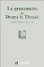 La Grammaire De Denys Le Thrace