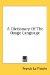 A Dictionary of the Osage Language
