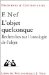  L'objet Quelconque: Recherches Sur L'ontologie De L'objet