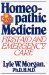  Homeopathic Medicine: First Aid and Emergency Care