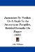  Accusation No Verdict: Or a Reply to an Anonymous Pamphlet, Entitled Remarks on Popery