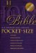  New International Version Pocket Size Bible: Red Letter Genuine Leather Black