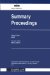  Summary Proceedings