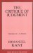  Critique of Judgement