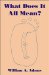  What Does It All Mean?: A Humanistic Account of Human Experience