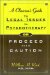 A Clinician's Guide to Legal Issues in Psychotherapy, Or, Proceed With Caution