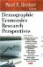  Demographic Economics Research Perspectives