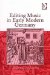  Editing Music in Early Modern Germany