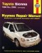  Haynes Repair Manual Toyota Sienna 1998 Thru 2006