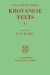  Indo-Scythian Studies: Being Khotanese Texts