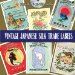  Vintage Japanese Silk Trade Labels